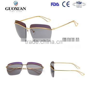 2015 Charm Fashionable metal frame women sunglass