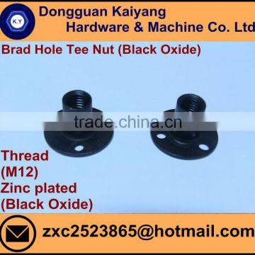 Brad Hole Tee Nut (for Furniture) With Black Oxide; M12 photo-2