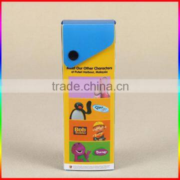 Custom Printed Plastic PP Cartoon Pencil Box With Button photo-3