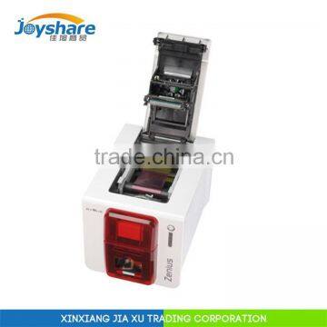 factory authorized reseller evolis zenius edge-to-edge desktop cheap printing machine plastic business card 300dpi