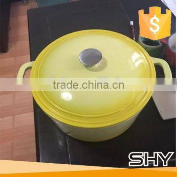 Home boil cooking usage enamel color cast cookware