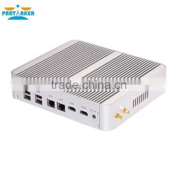 Partaker B3 Business 2 Ethernet Mini PC Fanless Linux Embedded Computer with Intel Core I5 4258u 5200u 5250u Processor