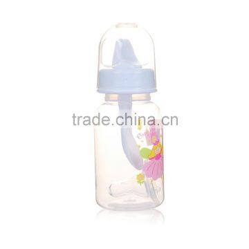 China Best Selling Products Silicone Baby Feeding Bottle With Spoon