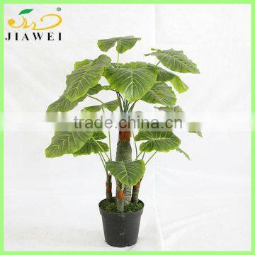 artificial taro plant tree trunk decoration