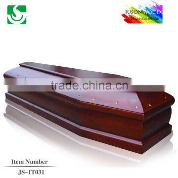 Trade Assurance fine craved solid wood coffin manufacturers