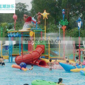 Water park design build fiberglass water slide