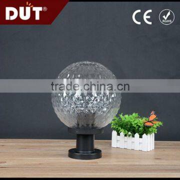 Waterproof Round Globe Fence Gutter Outdoor Garden plastic acrylic fence Lamp