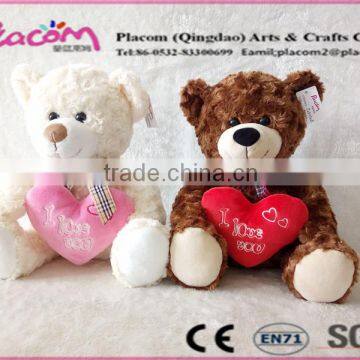 2016 Best selling High quality Creative Velentine's gifts Wholesale Cheap Customize Plush toys Bear