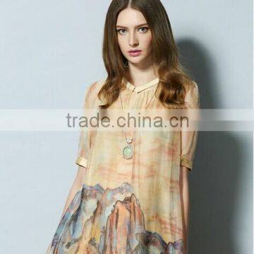 Custom Lady 100% Silk Dress