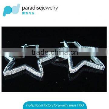 New Design jewelry Earrings 2016 High Quality Rhinestone Star Earrings