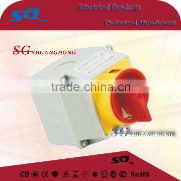 LW26 Changeover switch with waterproof box cam switch rotary switch