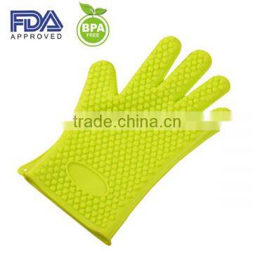 Silicone Baking Glove Kitchen Glove ,5 Fingers BBQ Silicone Rubber Baking Glove photo-2