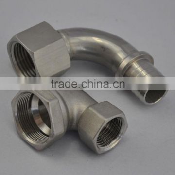 machined stainless steel elbow