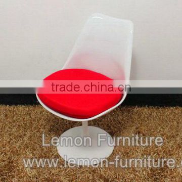 Fashion stylish fiberglass public chair with flower pot