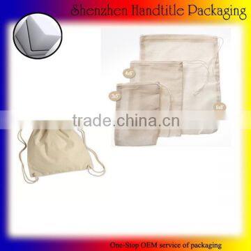 Custom Cotton Canvas Drawstring Pouch Wholesale