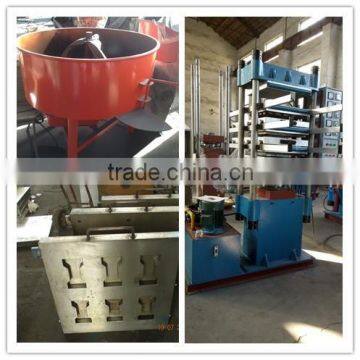 rubber interlocking tile making machine/paving rubber tile vulcanizing press