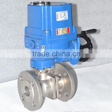 flange connection explosion proof stainless steel electric ball valve