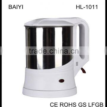 Electric Hot Water Tea Kettle 1.0 Liter , Stainless Steel Cordless,