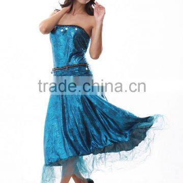 New Arrive Polyester and Spandex Hooded Ladies Party Wear Gown photo-2