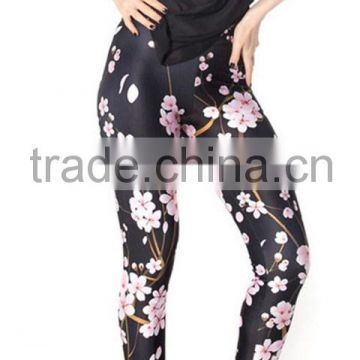 Wholesale silk foral legging ,Women's fancy legging BL1235