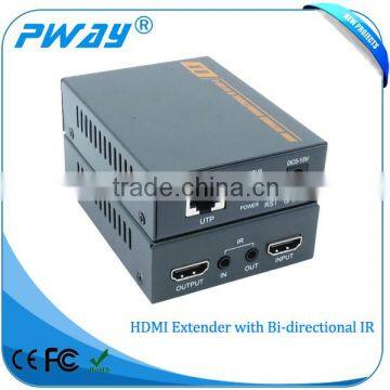 Hot!!! 60M hdmi extender with loop output up to 1080P with Bi-directional IR with POE