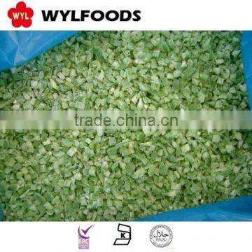 Frozen IQF green chilies dices/crushed,grade A