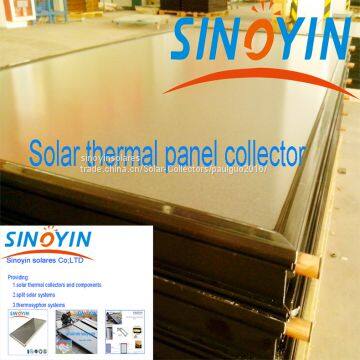 High efficiency solar thermal collector of 2.5sqm,black frame