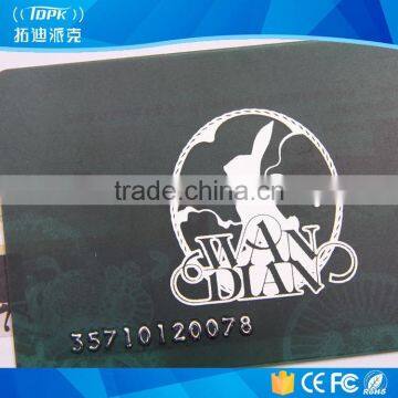 cheap plastic card with serial number printing