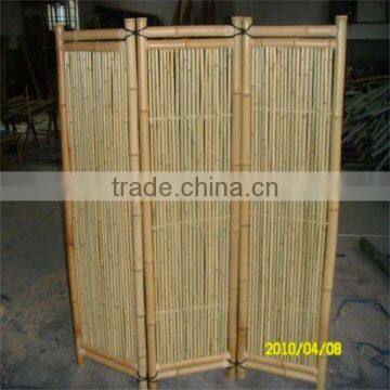 Antique Bamboo and Cedar Japanese Six-Paneled Folding Screen, bamboo screen