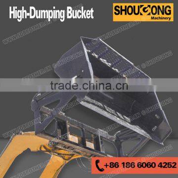 Skid Steer High Dump Bucket, High Dumping Bucket, Adds Up To 40CM Reach