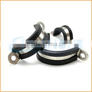 China manufacture best quality p type rubber covered hose clamp