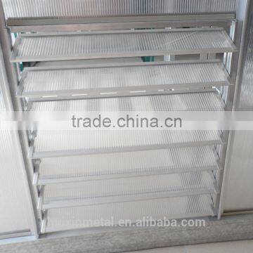 online shop  - greenhouse aluminum window blind / louver with glass or polycarbonate sheet
