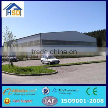 pre-engineering industrial factory light steel structure for car parking