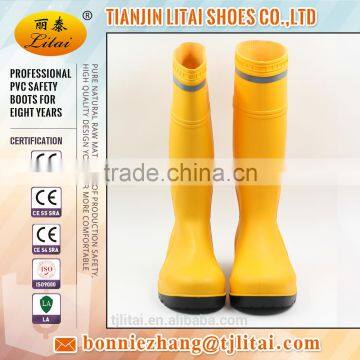 2016 NEW PVC safety boots,protective footwear,groundwork safety rain boots