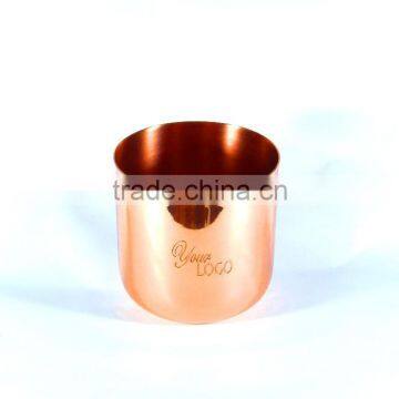 Copper candle cup copper candle jar private label