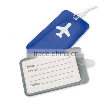 Custom PVC plastic Luggage tag