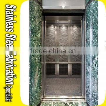 Color Coating Etching Decorative Stainless Steel Elevator Cabin