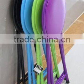 Stock Colorful Steel Folding Stool, Folding Chair, Excess Inventory Close Out photo-2