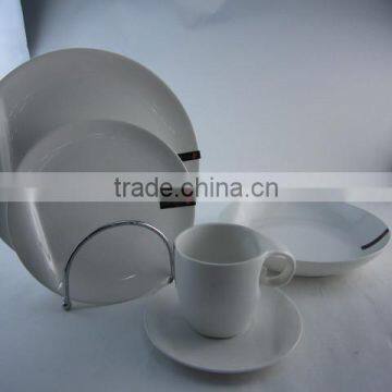 20 pcs 30 pcs white porcelain dinner set