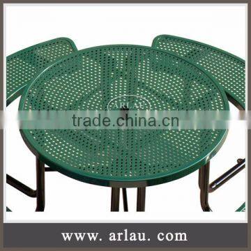 (TB15) Arlau Outdoor Picnic Table, Outdoor Tables and Chairs, Steel Camping Table photo-2