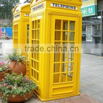 public classic style telephone booth decoration