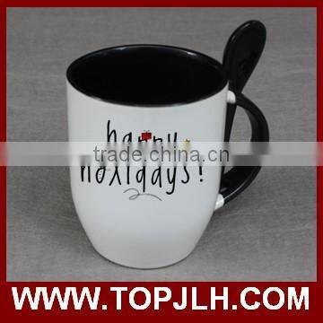 Unique Sublimation Double Color Special Coffee Mug With Spoon for Sale photo-5