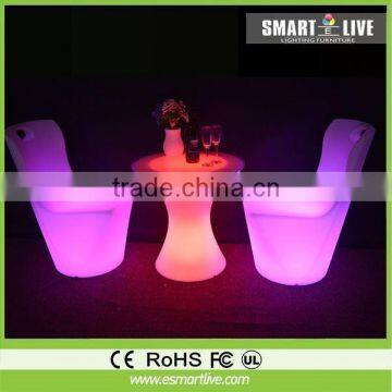 led furniture plastic sofa waterproof for decoration led bartable