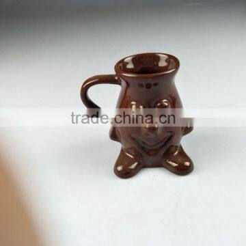 Popular animal shape mug with solid color,customized printing