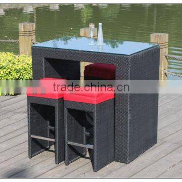 Rattan Polypropylene Chair Table Bar Set