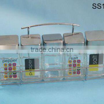 china 5 pcs glass spice jar salt and pepper bottle wedding favors