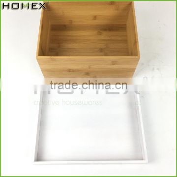 Bamboo elegant storage box bamboo storage container Homex BSCI/Factory