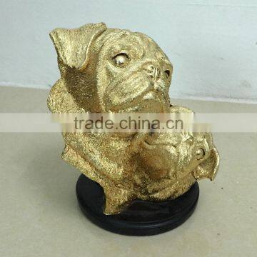 Polyresin cute dog statue