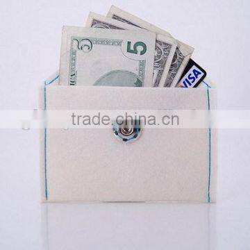 New Products 2017 Simple Cheap Red Polyester Business Card Pocket Money Wallet Wool Fabric Case for Phone Case With Button photo-4