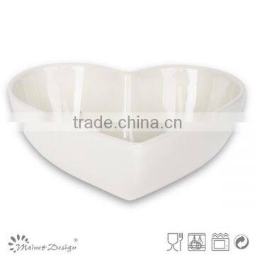 MOQ Low Amounts of Chinese-made Stoneware Bowls, Heart Shape Series Ceramic Bowls, Wholesale High Quality Bowl photo-5